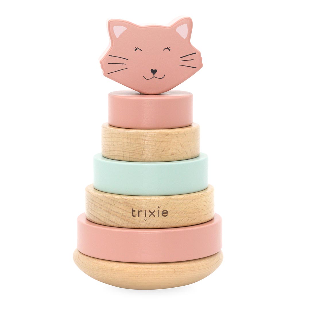 Wooden stacking toy - Mrs. Cat